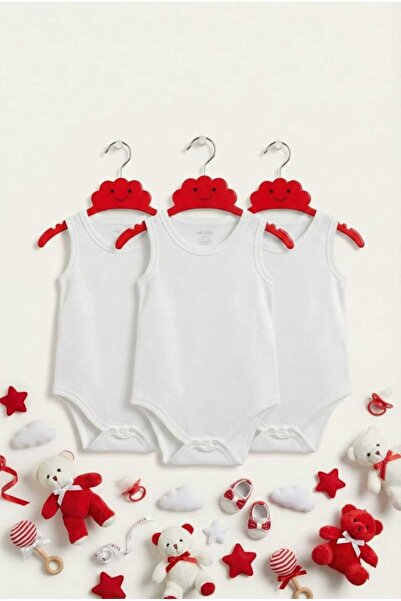 Fuar Baby 3-Pack 100% Cotton Unisex Strap Baby Bodysuit - White Snap Fastener...
