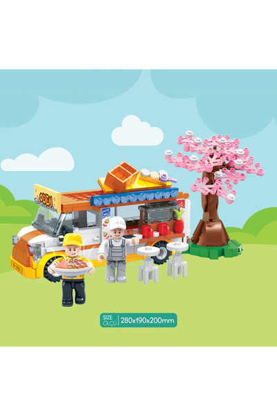 Ogi Mogi Toys Ogi Mogi Mobile Restaurant Building Blocks Set 310 PCS, Compatible