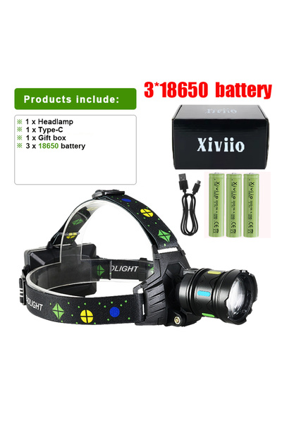 Choice مع علبة هدايا، مصباح أمامي قوي للغاية بقوة 98000000 لومن، ضوء أبيض/أصف...