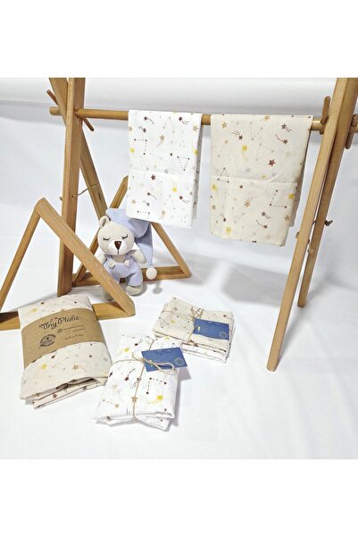 tiny plans Baby Bedding Set 70X110 cm (Duvet Cover-Fitted Sheet-2 Pillowcases)