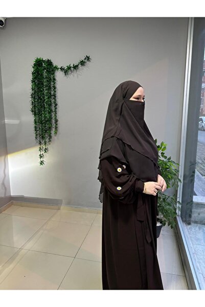 Yüsra Collection طقم فستان ليزا مطرز بالبابونج وتنورة قصيرة منفوشة مكون من قط...