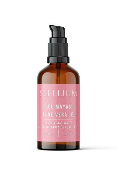 STELLIUM Saf Ve Doğal Aleo Vera Özlü Gül Suyu Hidrosol 100 ml