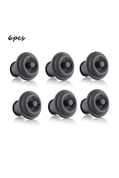 Choice 6 قطع من سدادات زجاجات النبيذ، مضخة هواء مفرغة، سدادات متينة من الفولا...