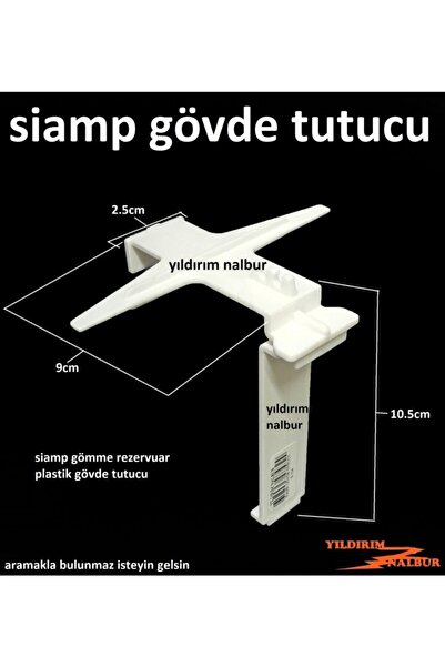 Genel Markalar Siamp Gömme Rezervuar Gövde Tutucu Plastik Destek Aparatı