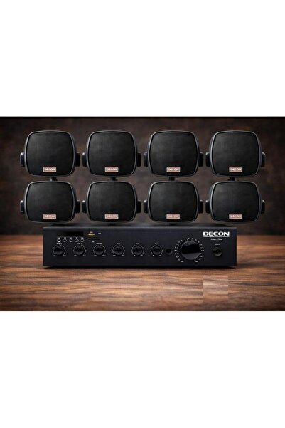 Westa Luxury, 8 Hoparlör 1 Anfi 4'' Üst Segment Tekne Yat Mağaza Ses Sistemi,...