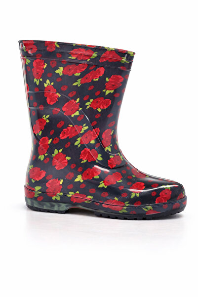 fafatara Vodotěsné boty do deště a zahrady s květinovým vzorem – PVC boty s p...