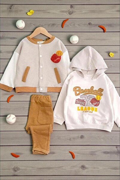 Necix's Baseball Team Çıtçıt Hırkalı Mevsimlik 3'lü Takım