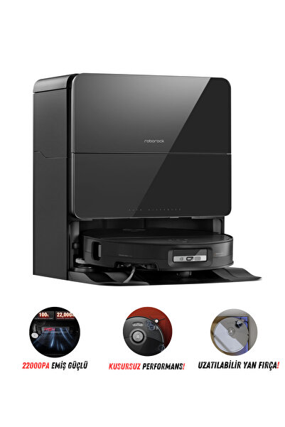 Roborock 22.000Pa Ultra Emiş Güçlü Akıllı Robot Süpürge, 7.98cm Ultra İnce La...