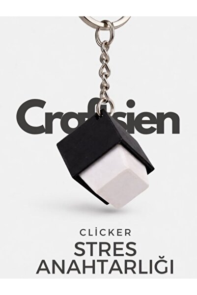 CRAFTSIEN Clicker Klavye Tuşu Anahtarlık/Blue Switch Stres Anahtarlığı Tekli