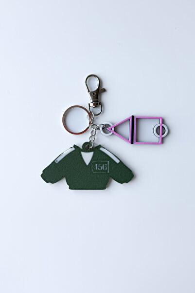 sin istanbul Squid Game Gümüş Zincir Anahtarlık, Çanta Süsü