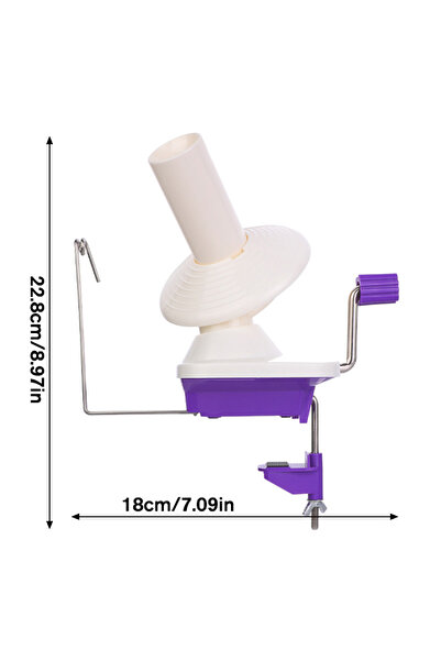 Choice dark purple Imazy Yarn Cake Winder Spinner for Crocheting Hand Operate...
