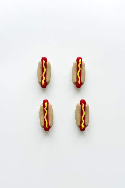 sin istanbul 4'lü Hot Dog Buzdolabı Magneti