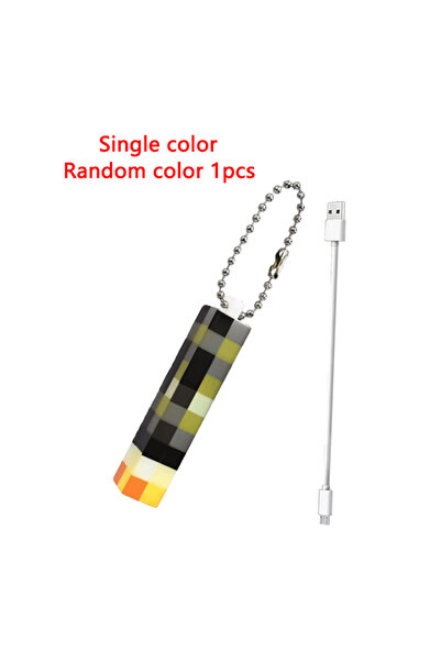 Choice Single Color MC Games Mini Peripheral Torch LED Light keychain Pendant...