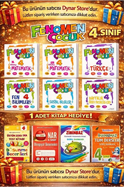 Fenomen Yayıncılık FENOMEN ÇOCUK 4.SINIF SET (5 KITAP) + HAFTALIK ÖDEV FASIKÜ...