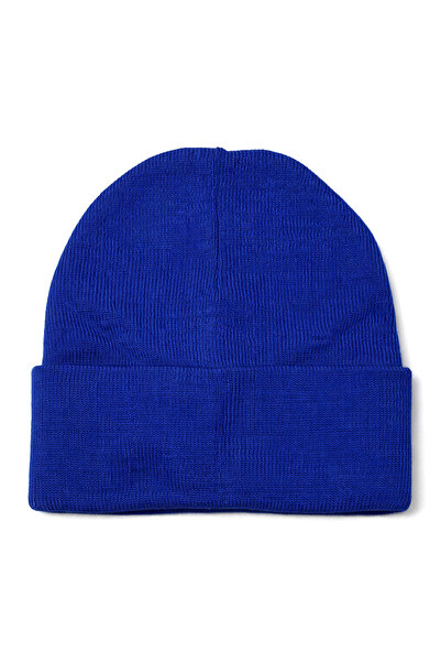 PAKER GİYİM Унисекс синя сгъната базова шапка