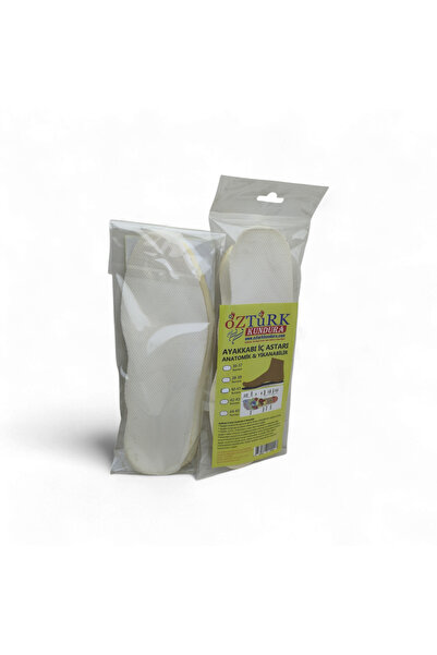 Öztürk Kundura Ayakkabı Iç Astarı Anatomik & Yıkanabilir Beyaz