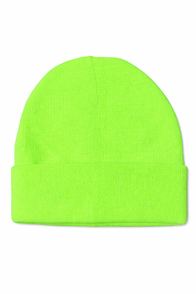 PAKER GİYİM Унісекс неонова зелена складна базова шапка