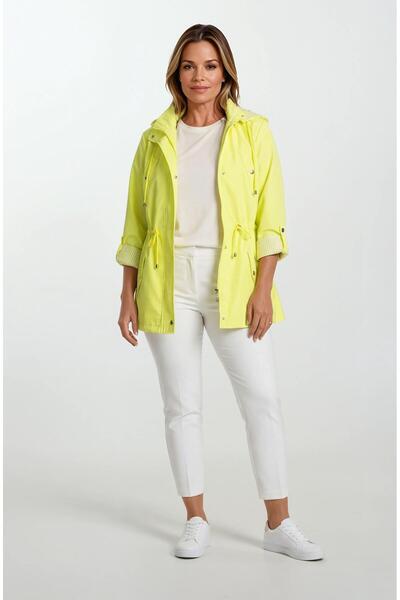 Spazio Goudot Kapüşonlu Mevsimlik Parka – Beli Büzgülü, Çıtçıt Detaylı AÇIK Y...