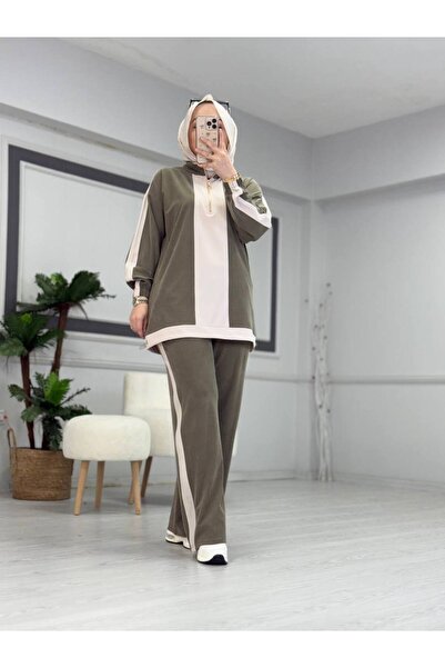 Butik Kardelen Camelya Silk Fabric Double Suit 10815