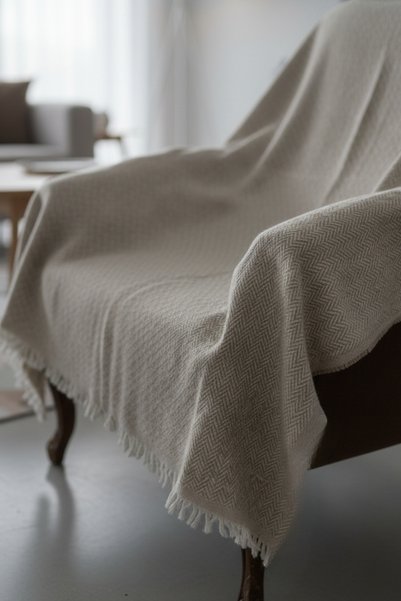 Senpai Cotton Sofa Cover 170x210 cm Single & Triple Sofa, Sofa Bed and Armchair Modern Striped Washable