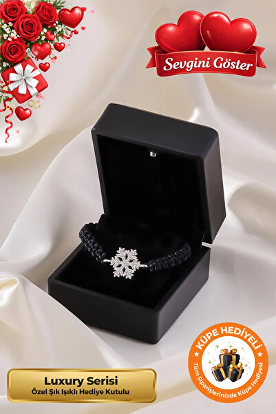 Lucente Jewellery Luxury Serisi Işıklı Hediye Kutulu 925 Ayar Gümüş Kaplama B...