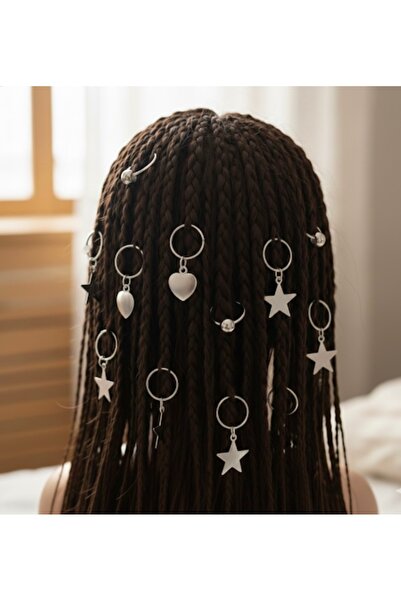 gülümse gel Pachet de 12 ornamente colorate pentru păr pentru fete, inel de p...