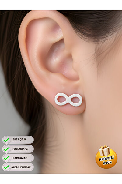 Piercing Market Steel & Silver زوج واحد من الأقراط المقاومة للبهتان والتشويه ...