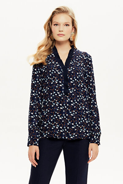 Naramaxx Pilise Detaylı Yarım Patlı Bluz