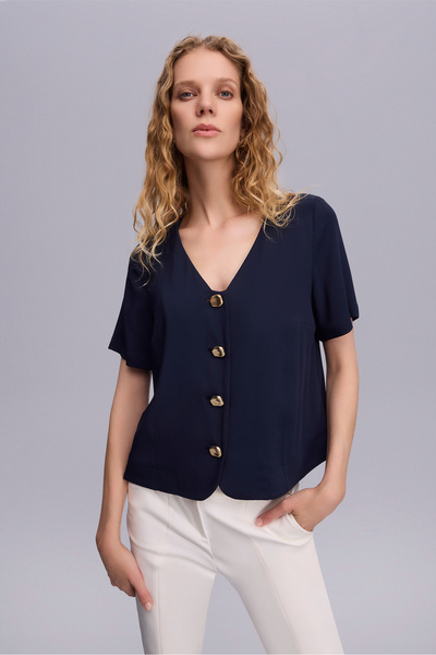 Naramaxx 2356 BLUZ LACİVERT