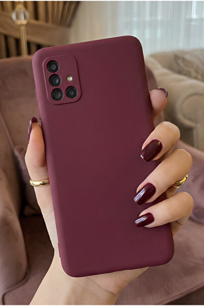 Hatreds Galaxy A71 İçin Uyumlu İçi Kadife Sıvı Silikon Kılıf