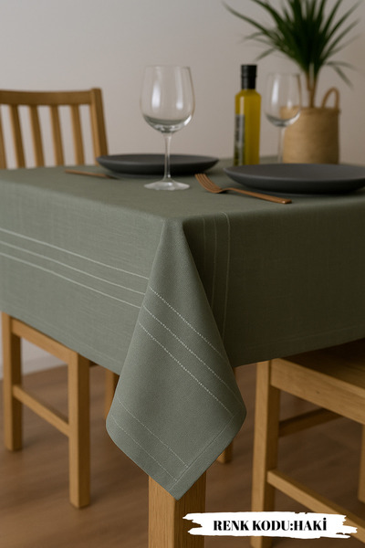hanım's Colber Leke Tutmaz Masa Örtüsü 160x220 cm – Şık ve Dayanıklı
