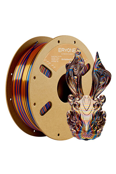 Choice Red Gold Blue ERYONE 1KG PLA Silk Twist Rainbow Premium Shiny Filament...
