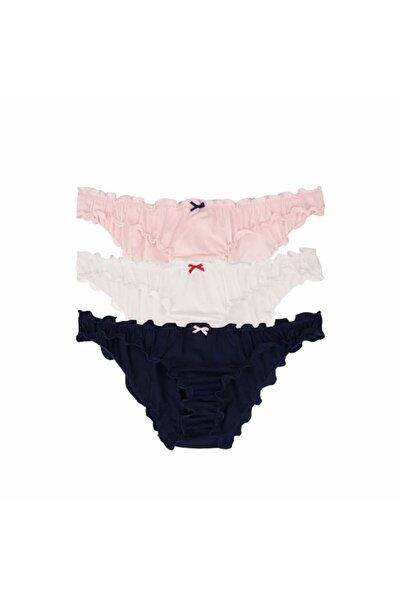 Dominant Pamuklu Büzgülü Külot 3lü