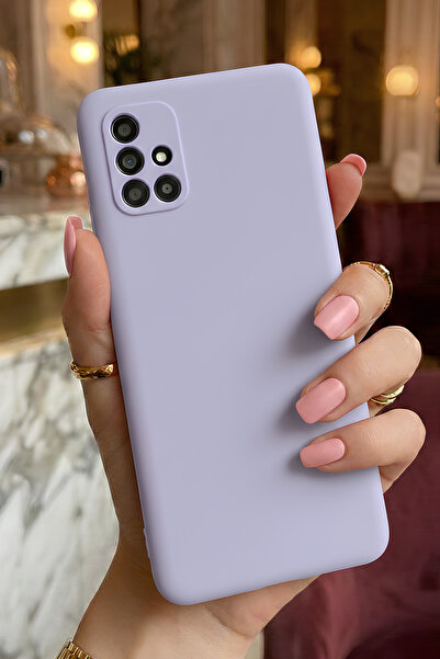 Hatreds Galaxy A71 İçin Uyumlu İçi Kadife Sıvı Silikon Kılıf