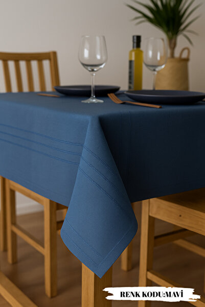 hanım's Colber Leke Tutmaz Masa Örtüsü 160x220 cm – Şık ve Dayanıklı
