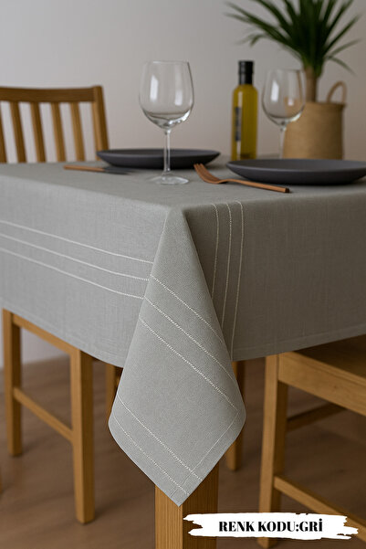 hanım's Colber Leke Tutmaz Masa Örtüsü 160x220 cm – Şık ve Dayanıklı