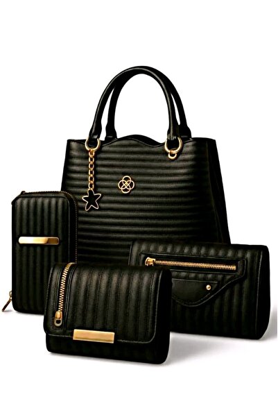 MODAMARKM 4.LÜ KOMBİN OMUZ ÇANTASI BİLEK ASKILI ÇANTA KARTLIK VE TELEFONLUK H...