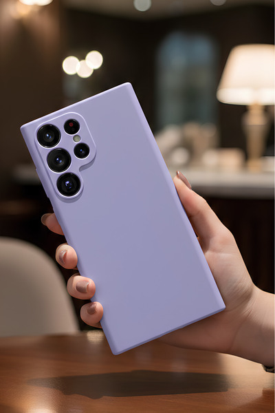 Hatreds Galaxy S24 Ultra İçin Uyumlu İçi Kadife Sıvı Silikon Kılıf