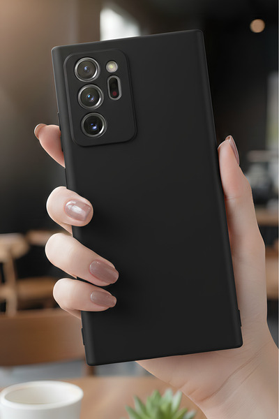 Hatreds Galaxy Note 20 Ultra İçin Uyumlu İçi Kadife Sıvı Silikon Kılıf