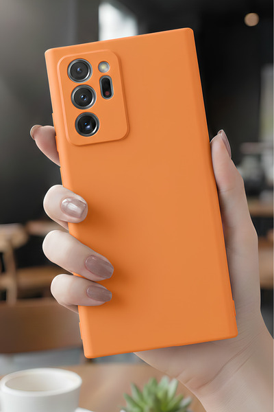 Hatreds Galaxy Note 20 Ultra İçin Uyumlu İçi Kadife Sıvı Silikon Kılıf