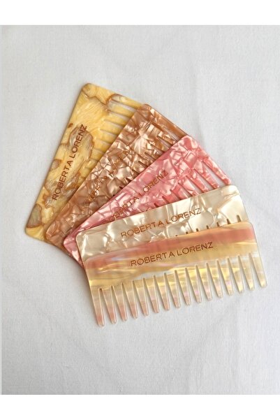 Roberta Lorenz Kadın Kişiselleştirilebilir Sedefli Geniş Dişli Tarak /15 cm /...