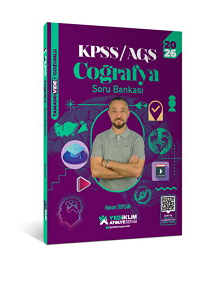 Yediiklim Yayınları 2026 KPSS AGS Atölye Serisi Genel Kültür Coğrafya Tamamı ...