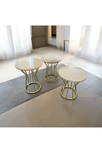 marmora home Tekli Mermer Zigon Sehpa