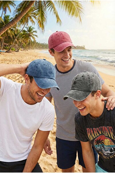 LAGRANZE Pălărie unisex cu aspect vintage 3 culori - șapcă din bumbac lavabil