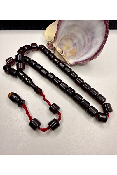 İskenderun Tesbihcilik سبحة كهرمانية بتصميم عثماني على شكل عصا ملتوية