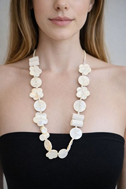 Gönülden Tasarım Lazer Kesim Taşlı Kadın Kolye