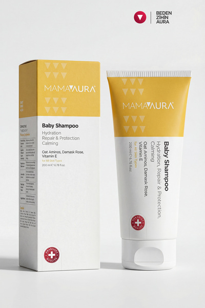MAMAAURA Göz Yakmayan Bebek Şampuanı - Baby Shampoo 200 ml