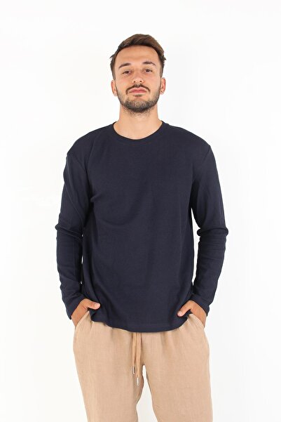 Mckanzie 5073-2 سويت شيرت وافل برقبة دائرية