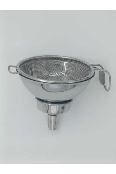 IKEA süzgeç-huni seti, paslanmaz çelik, 3 parça