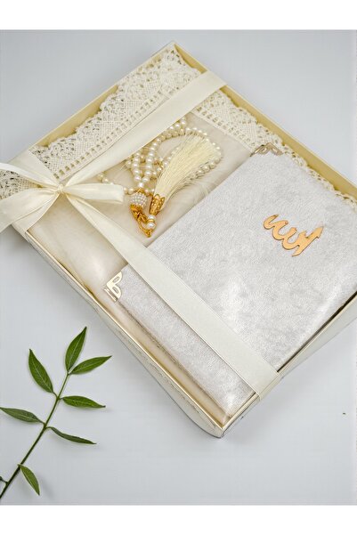 AYHANHOME Dowry, Gift, Bridal Bundle Set, Needle Embroidered Prayer Cloth, Ya...